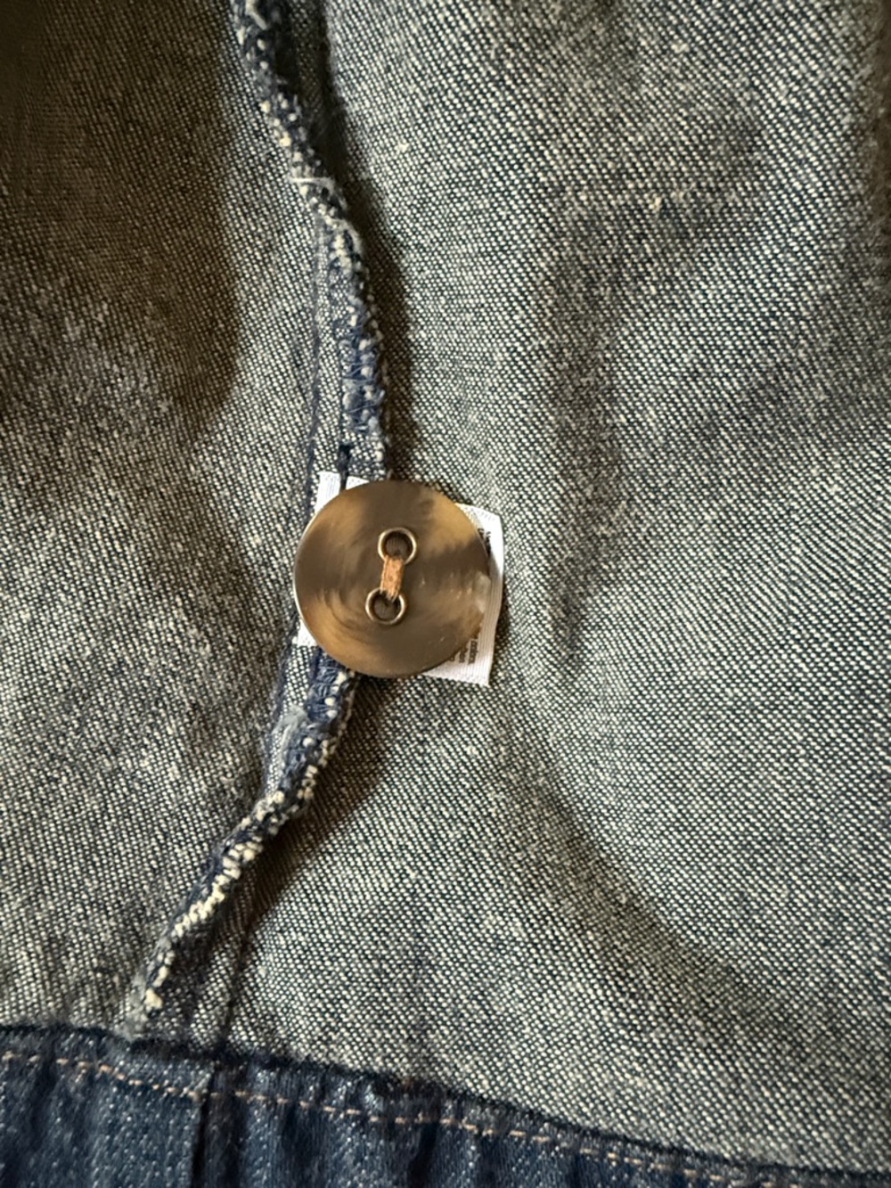 a.n.a Dark Blue Denim Button-Up Jacket - Picture 5 of 7